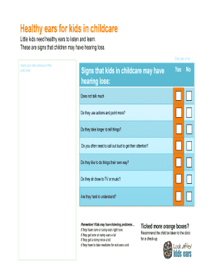 Healthy Ears for Kids in Childcare
