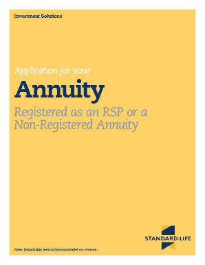 Annuity Application Form