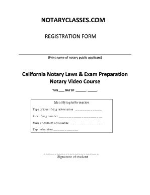 California Notary Public Registration Form