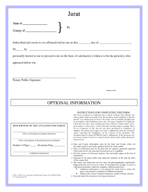 Fillable Online Jurat form 2006b doc Fax Email Print pdfFiller Fillable Online Jurat form 2006b doc Fax Email Print pdfFiller