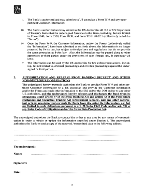 Royal Bank of Canada Waiver of Professional Secrecy