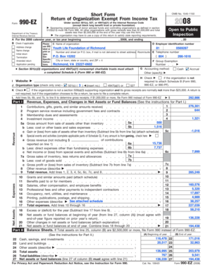 Form 990-EZ 2008