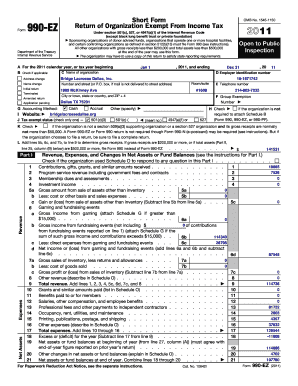 Form 990-EZ 2011