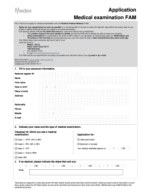 FAM Medical Examination Application