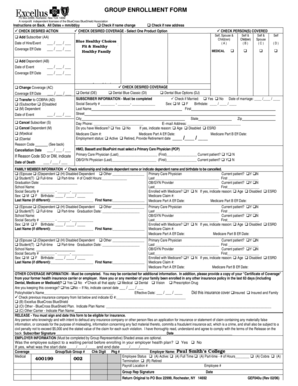 Group Enrollment Form