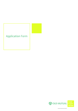 Old Mutual Investment Application Form