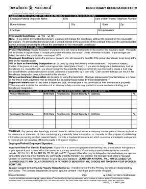 Beneficiary Designation Form