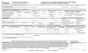 Aetna Enrollment/Change Request Form