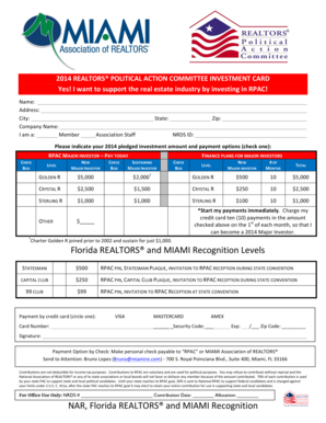 2014 RPAC Investment Card