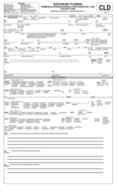 Southeast Florida Land Data Input Form