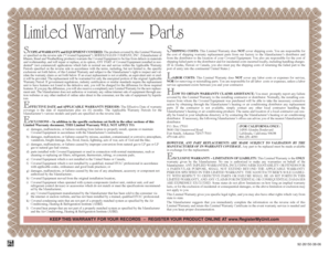 Rheem Limited Warranty for HVAC Equipment