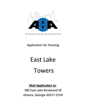 Atlanta Housing Authority Application for Housing