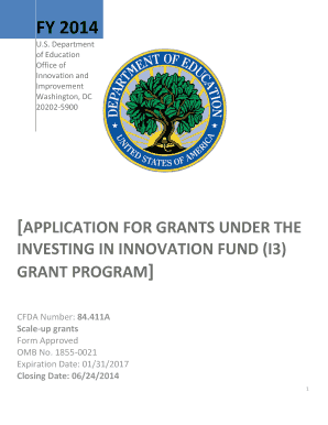 Investing in Innovation Fund (I3) Grant Application
