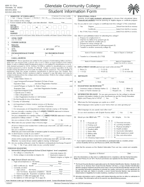 Student Information Form