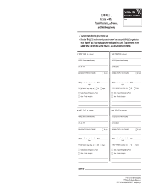 California Form 700 Schedule E