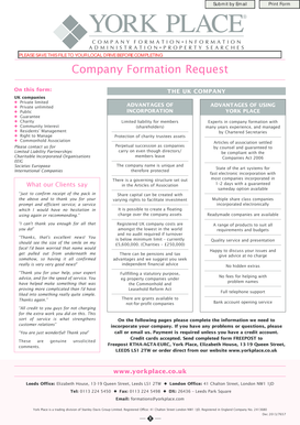 UK Company Formation Request
