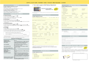 Maybank DUO Platinum MasterCard Application Form