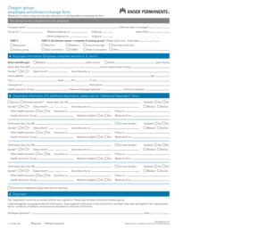 Oregon Group Employee Enrollment Form