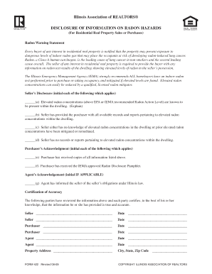 Illinois Radon Disclosure Form