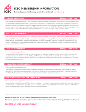 ICSC Membership Application Form