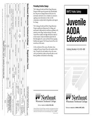 Juvenile AODA Education Registration Form