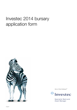 Investec Bursary Application Form