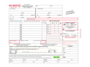 Freight Bill of Lading