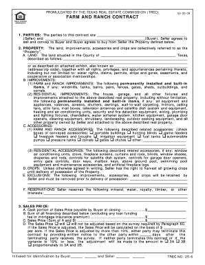 Texas Real Estate Purchase Agreement