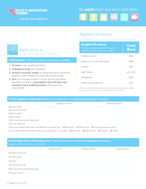 Utah Appliance Incentive Application