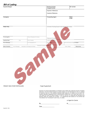 Bill of Lading