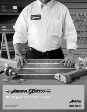 2012 Express Shipment Program Terms and Conditions