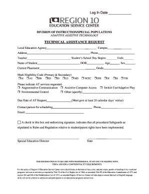 Adaptive Assistive Technology Request Form