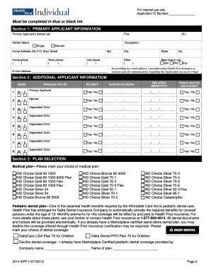Individual Coverage Application
