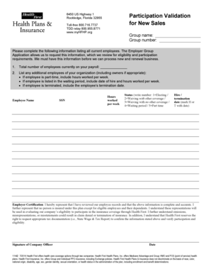 Employer Group Application