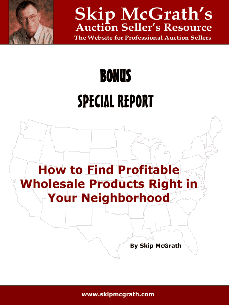 Fillable Online Skip McGraths Fax Email Print pdfFiller