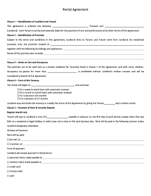 Residential Lease Agreement