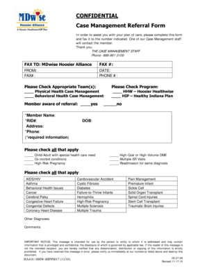 Case Management Referral Form