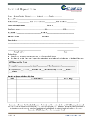 Incident Report Form