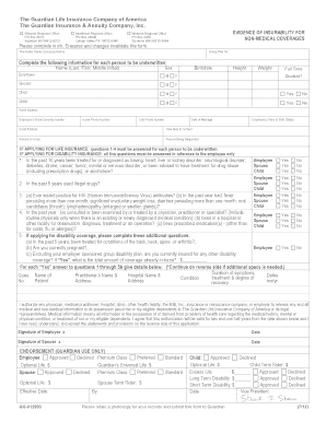 evidence of insurability example