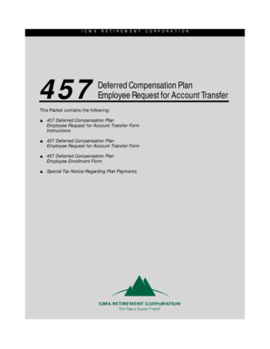 457 Deferred Compensation Plan Employee Request for Account Transfer
