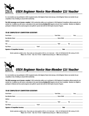 USEA Beginner Novice Non-Member Voucher