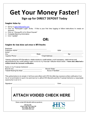 Direct Deposit Authorization Form