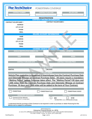 Powertrain Coverage Contract