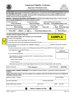 homeland security form 1 9