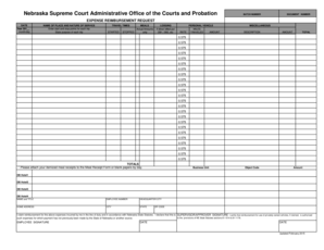 Nebraska Expense Reimbursement Request