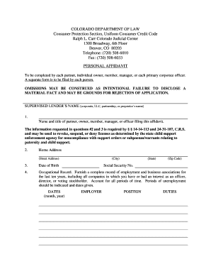 Written statement example - Personal Affidavit Form 2013.pdf - Colorado Attorney General - coloradoattorneygeneral