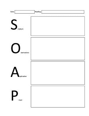 Bible Study Journal Template