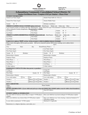 Student Enrollment Form