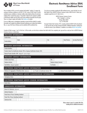 Electronic Remittance Advice Enrollment Form