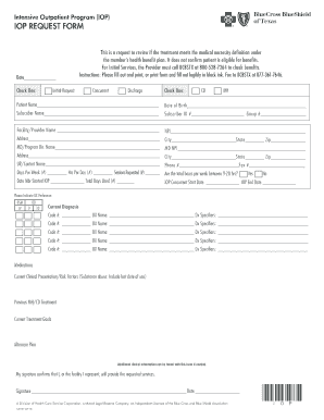 IOP Request Form